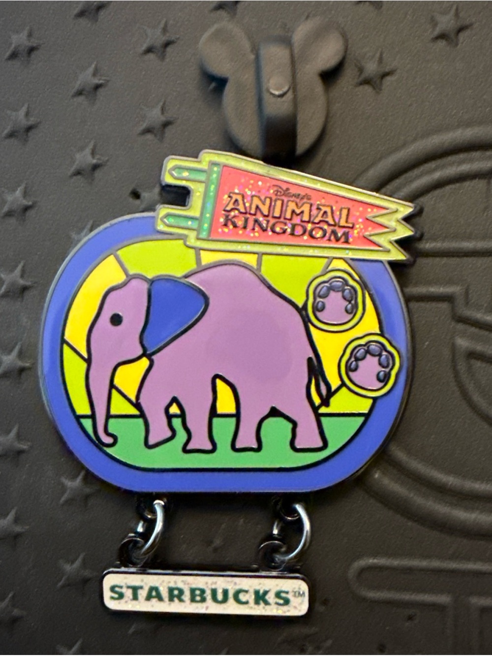 Disney Parks Animal Kingdom Safari Elephant Pin Starbucks Mystery Neon 2026